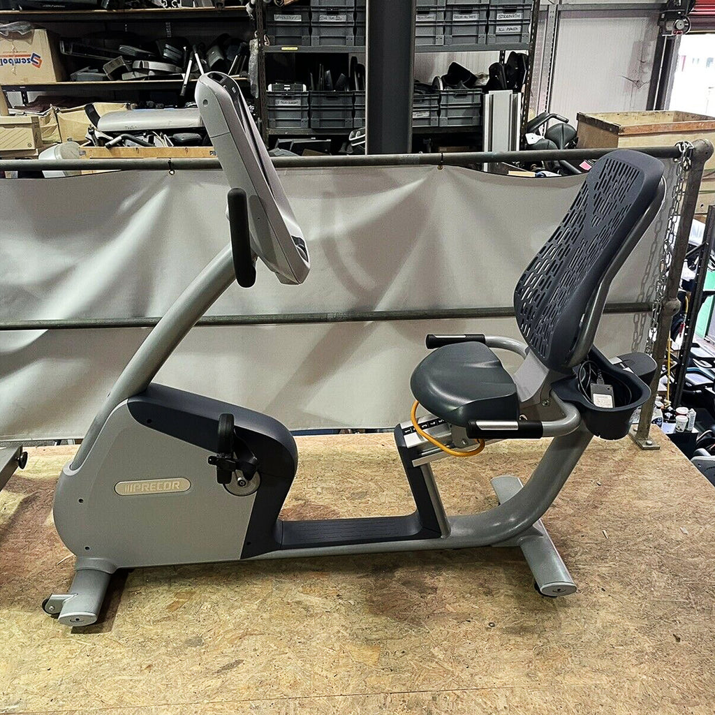 Precor 885 Recumbent Bike With P80 Console. Commercial Gym Equipment